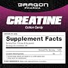Dragon PHARMA Creatine Monohydrate, Aid Muscle Recovery, Post-Workout Supplement, Antioxidant Support (45 Servings, Cotton Candy)