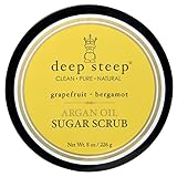 Deep Steep Argan Oil Sugar Scrub, Grapefruit Bergamot, 8 Ounce