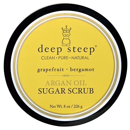 Deep Steep Argan Oil Sugar Scrub, Grapefruit Bergamot, 8 Ounce