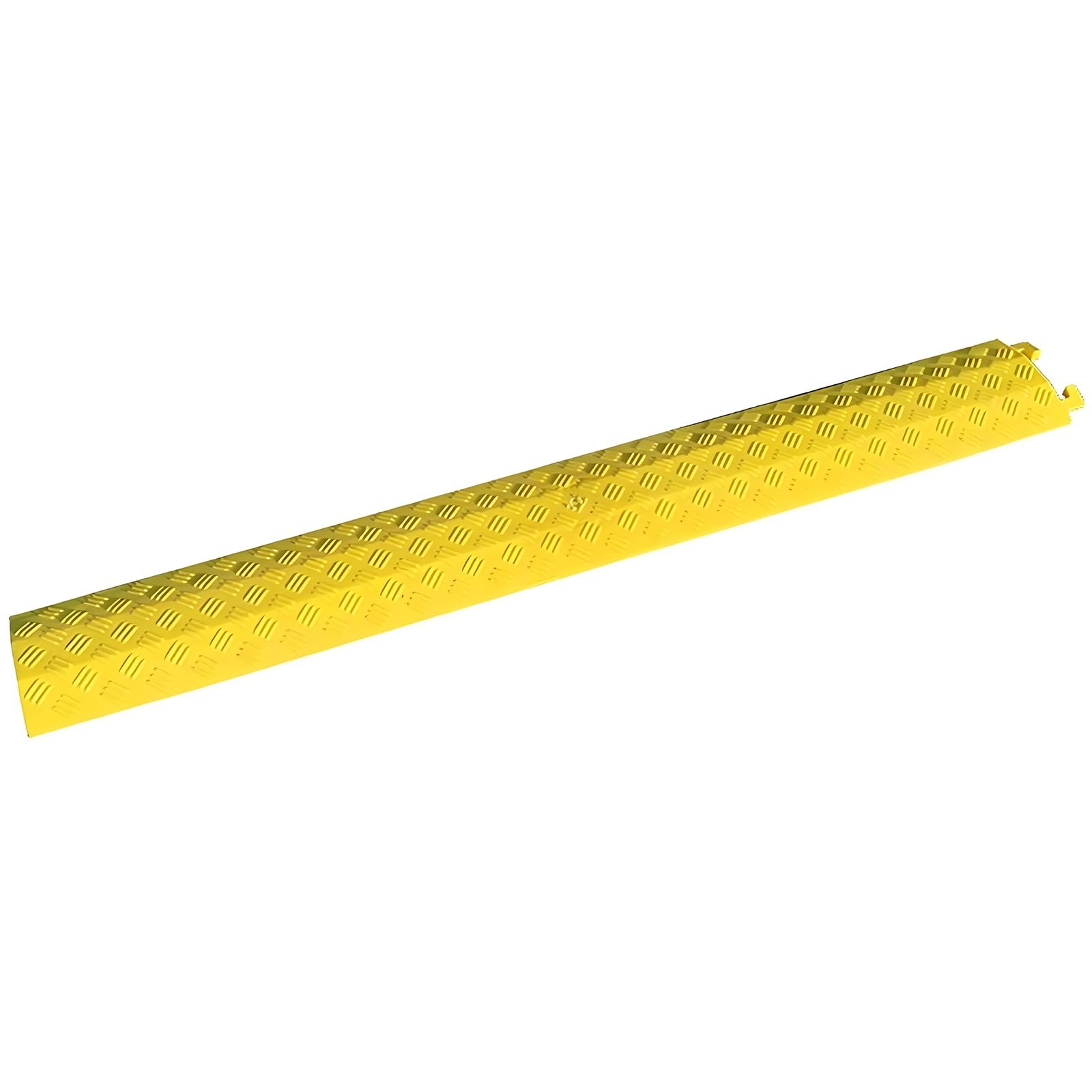 Canaleta Cables Cubre Duraderas Pasacables Suelo Ocultador de Cables de Plástico Cubierta para el Hogar, la Oficina o Exteriores(Yellow,27.5x3.5cm/10.8x1.4in)