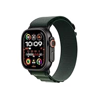 Apple Watch Ultra 2 GPS + Cellular 49 mm Sportwatch con robusta cassa in titanio Nero e Alpine Loop...