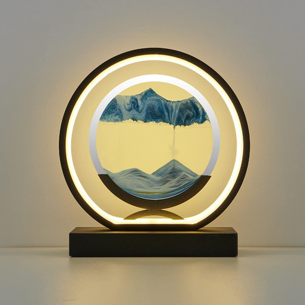 Veilleuse LED 3D art du sable dynamique et télécommandée Youther