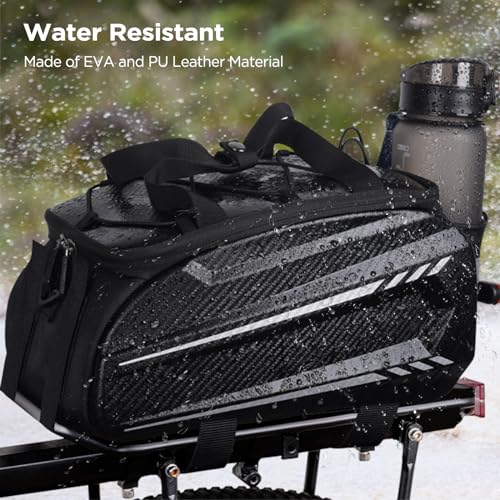 LEMEGO Fahrradtasche für Gepäckträger, Satteltaschen für Fahrrad 10L Gepäckträgertasche...