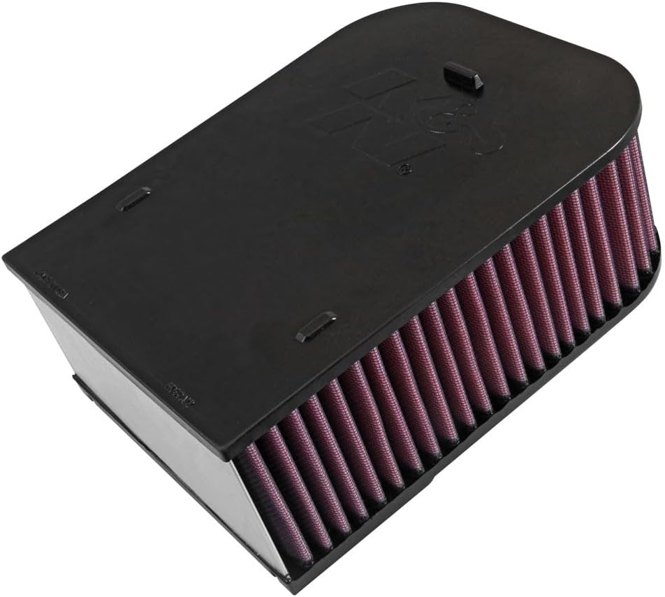 K&N High-Flow Original Lifetime Engine Air Filter: Increase Power & Acceleration, Washable, Premium, Replacement Car Air Filter: Compatible with 2015-2018 Porshe Macan E-0660