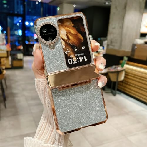 Coque de luxe Oppo Find N3 Flip en cuir brillant ultra-robuste