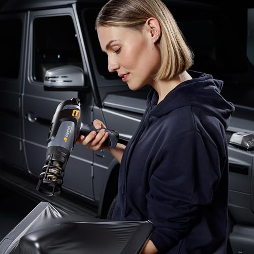 Steinel Heißluftpistole HM 1920 E, 2000 W Heißluftfön, 80°-600°C, Keramikheizung, Heißluftgebläse zum Schrumpfen, Folieren, Kunststoff-Schweißen