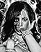 Daveed Benito Two Face Skull Girl Sexy Gothic Pin-Up Art Postcard Poster Print 11x14