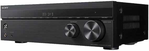 Sony STRDH590 5.2 Multi-Channel 4k HDR AV Receiver Bundle with Speaker, 100-Feet Wire, and Ear Plugs (5-Pair) (8 Items)