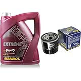 Filter Set Inspektionspaket 5 Liter MANNOL Motoröl Extreme 5W-40 API SN/CF SCT Germany Ölfilter