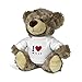printplanet® Teddybär mit Namen Willy - Kuscheltier Teddy mit Design I Love