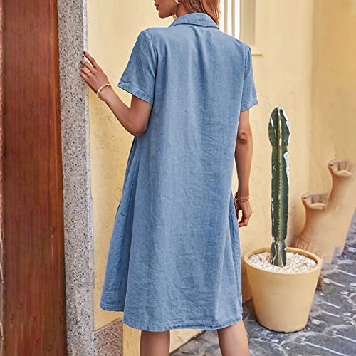 Jupe de table et robe en jean pour dames avec manches courtes amples