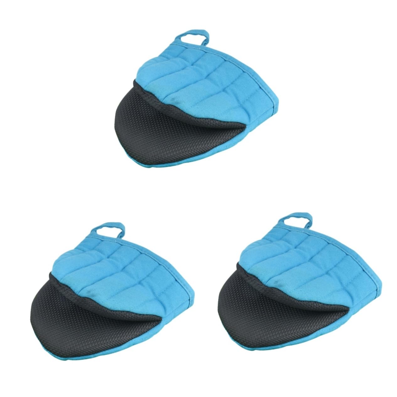 TOPBATHY 3 Manoplas De Algodón para Horno Resistentes Al Calor Y con Aislamiento para Microondas Agarre Ergonómico para Uso Familiar.
