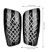 HERCHR Soccer Shin Guards, 5 Colors 1 Pair Adult Football Sports Shinguards Soccer Ball Shin Guards Legs Protector Calf Protective Gear(Black)