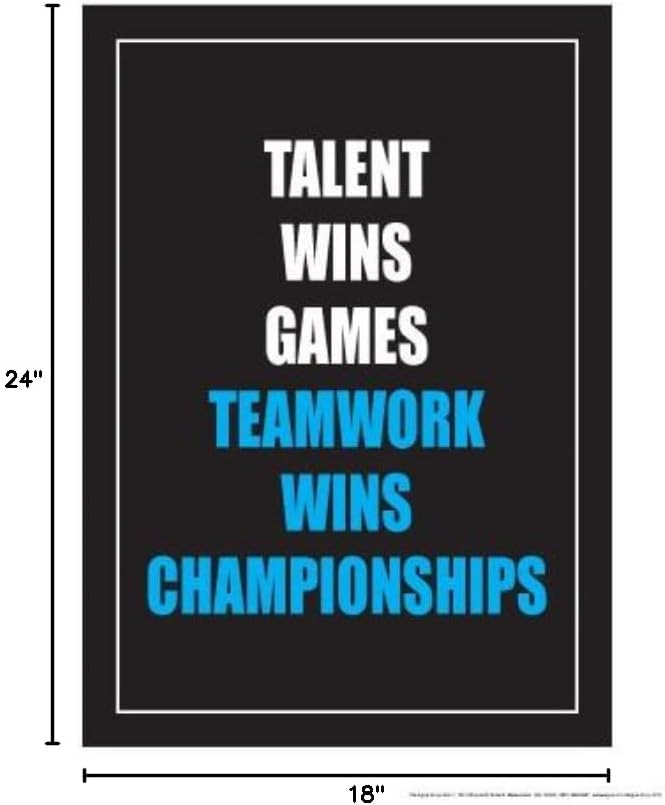 Talent Wins Games 18" X 24" Poster