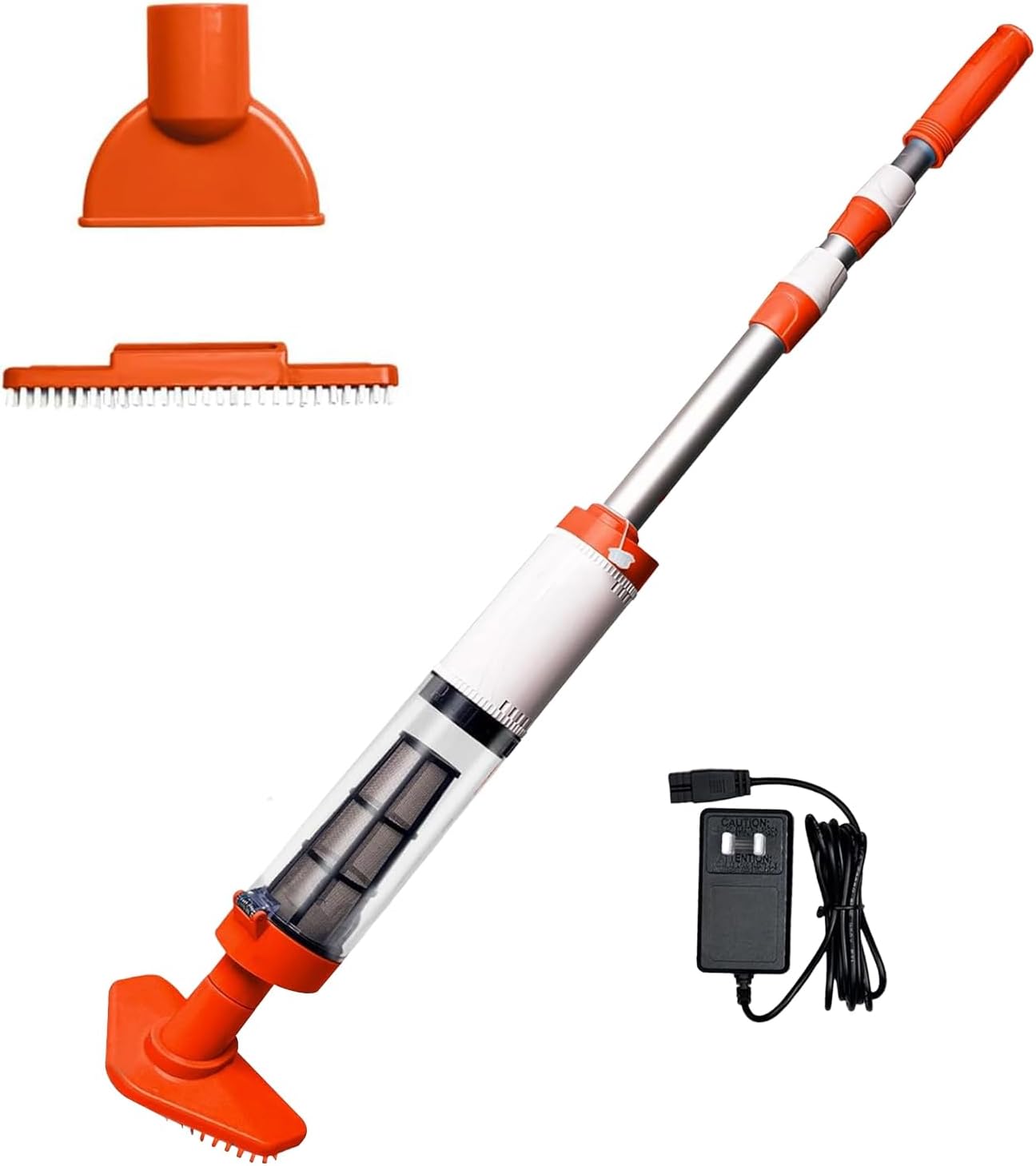 Swimming Pool Vacuum Cleaner 3 in 1 Cordless Rechargeable Powerful Motor Roller Bristle Design Handheld Pool Cleaner Spa Hot Tub Sand and Debris Removal Cleaner US Plug