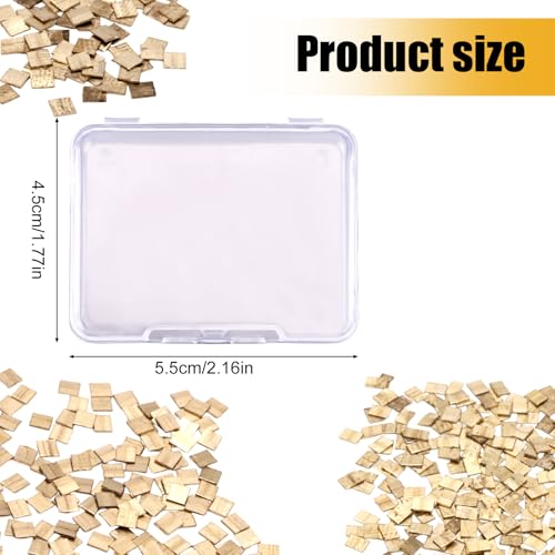Image of 0.5 Gram (0.32DWT) Gilded Alloy Solder for Jewelry Making, 1.5x1.5mm Tiny Low Temp Gold-Plated Alloy Chip Solder for DIY Jewelry Soldering Repair Projects Precut & Easy Welding