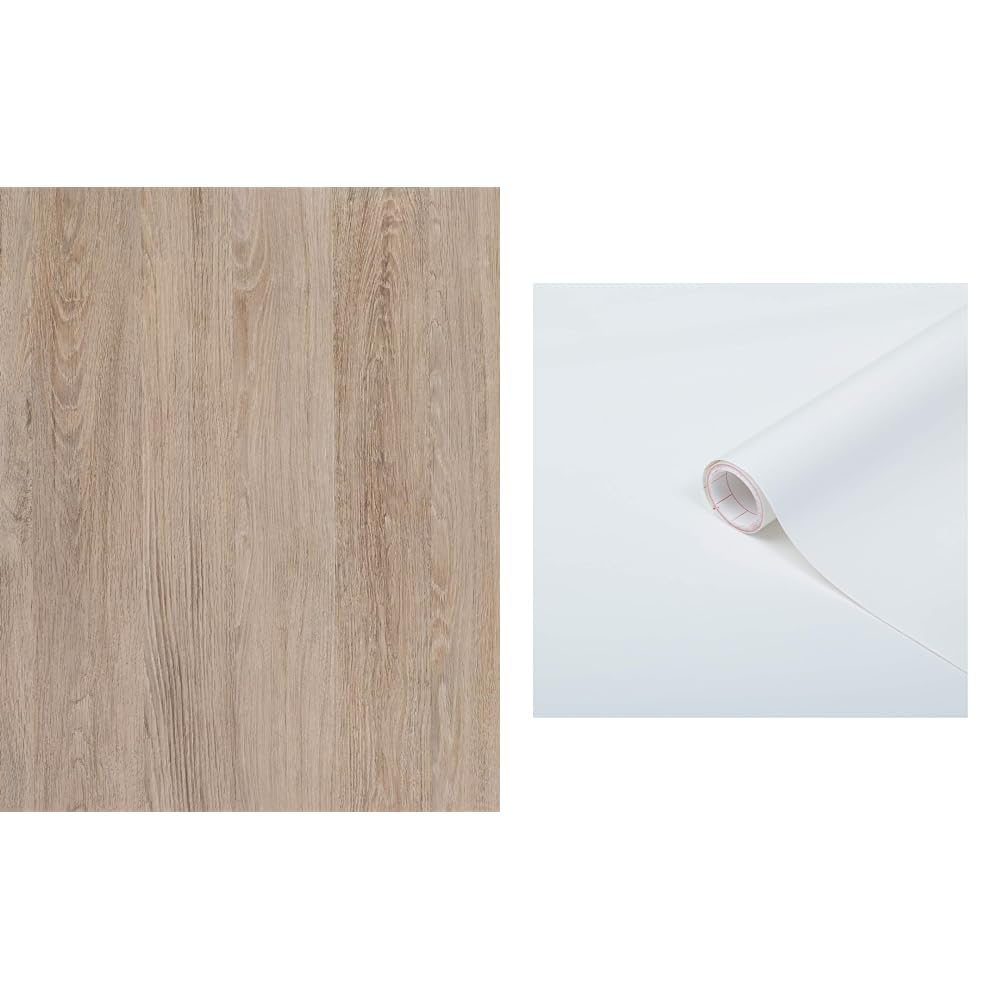 Vinilo adhesivo muebles blanco mate y madera cocina nórdica y luminosa d-c-fix