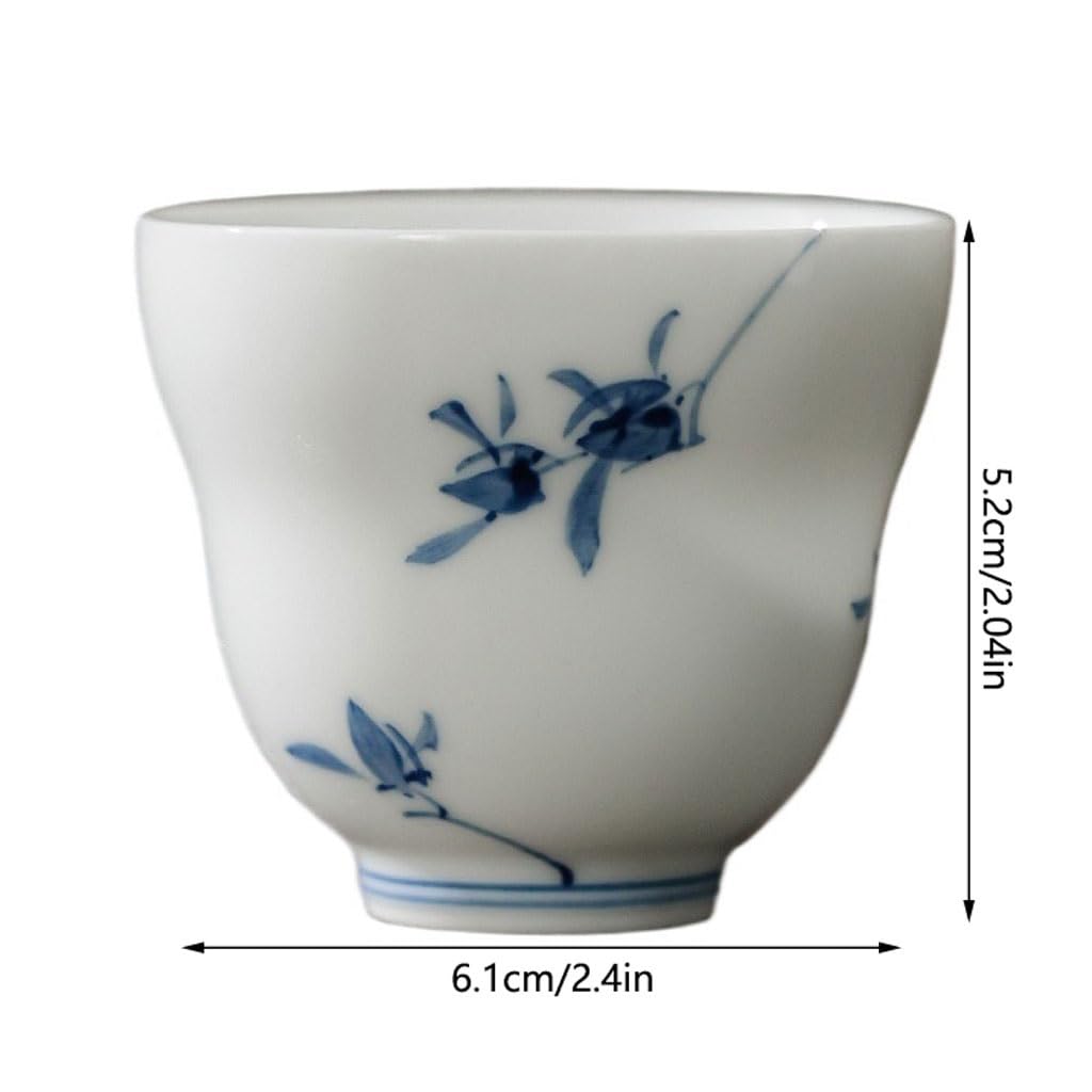 Filiżanka do herbaty zestaw do herbaty ręcznie malowana filiżanka do herbaty Phalaenopsis Mistrz kubek ceramiczny do domowego biura pojedynczy kubek do herbaty kung fu osobisty dyfuzor do