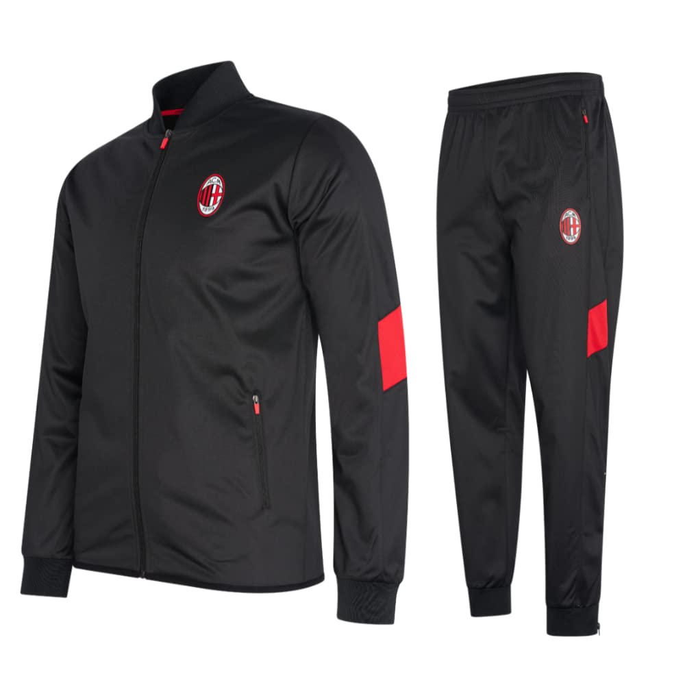 AC Milan トレーニングウェア ブラック/レッド　サイズ　XO AC Milan AC Milan Tracksuit Black/Red - Size 116 to 164
