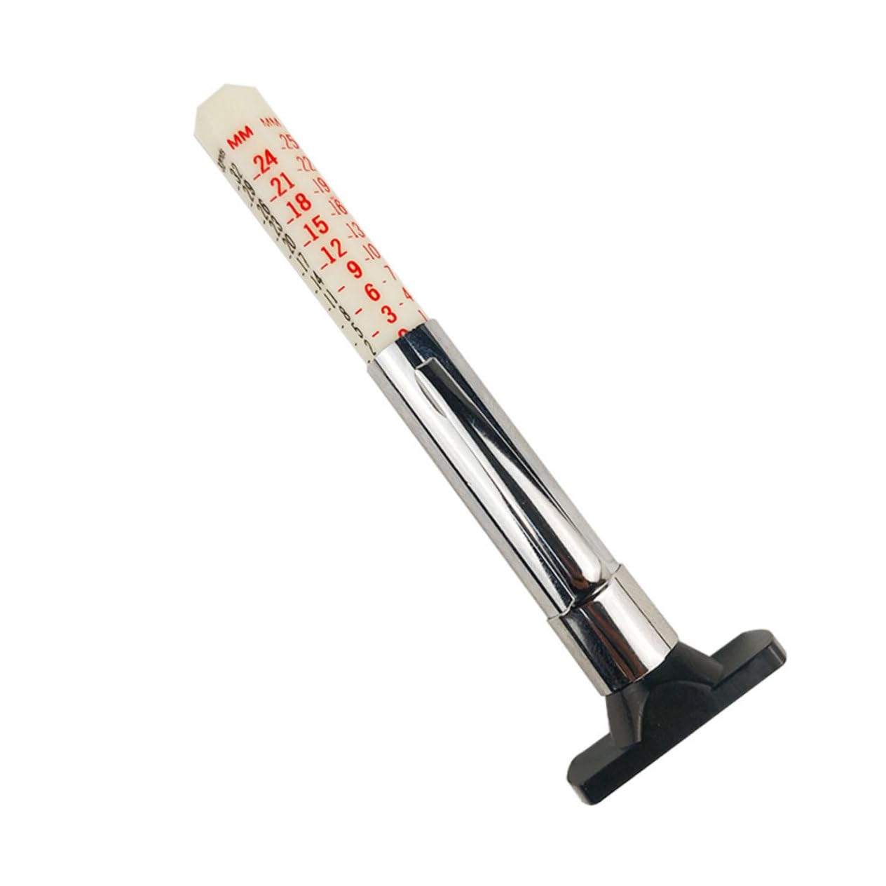 ULTECHNOVO Tire Patter Depth Gauge 0-25mm Range Easy to Carry Comfortable Grip Calibration Included