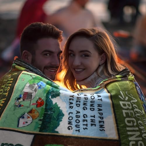 Camping-Throw-Blanket-Camper-Gifts-Camping-Blanket-for-Women-Men-Kids-Adults-Blankets-Gift-for-Camping-Lovers-Camping-Decor-for-Bedding-Outdoor-RV-Campsite-Travel-Hiking-50x60