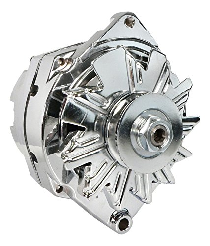 DB Electrical ADR0242-C 110 Amp Chrome Alternator Compatible with/Replacement for Chevy GM 12SI One-Wire 1965-1985