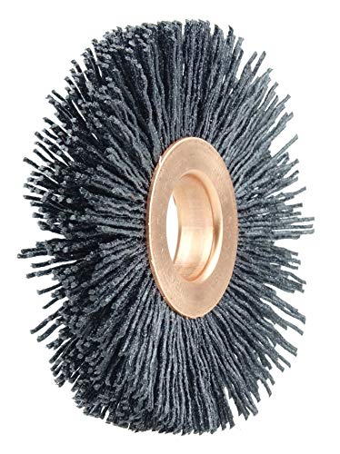 Image of Weiler 17556 2-1 /2 inch Burr-RX Wheel Brush, .026 /120CG Crimped Fill, 5 /8 inch Arbor Hole, Made in The USA (Pack of 10)