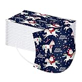[CHENSEN] 50枚入り マスク 不織布 子供用 クリスマスプレゼント 使い捨てマスク 不織布 可愛い クリスマス 柄豊富 小さめ キッズマスク こども 不織布マスク 3層構造 高密度フィルター素材 かわいい 子供用マスク 立体 花粉対策 飛沫防止(#34)