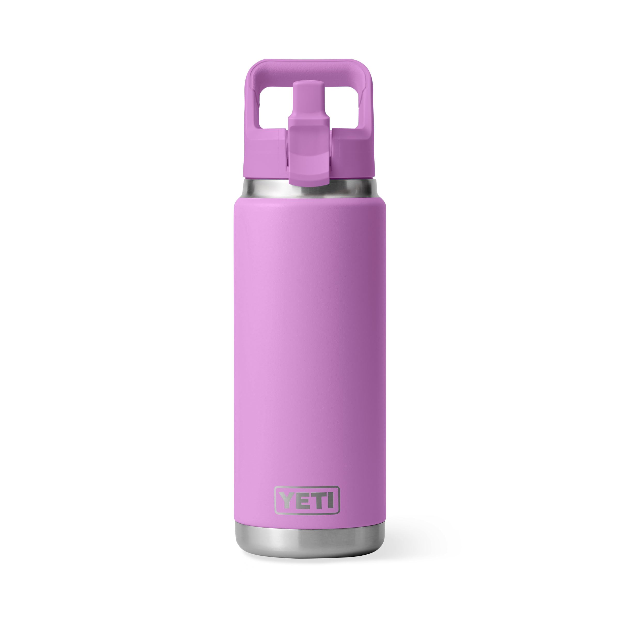 YETI Rambler C Straw Bottle, Stainless Steel Vacuum Insulated Bottle with Straw Cap, Desert Bloom, 26 oz (769 ml)