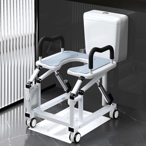 WTSFEUJL Silla De Inodoro De Elevación Eléctrica para Ancianos,Dispositivo De Elevación Auxiliar para Inodoro,Hogar Inteligente para Mujeres Embarazadas,Paciente,Pasamanos Auxiliar