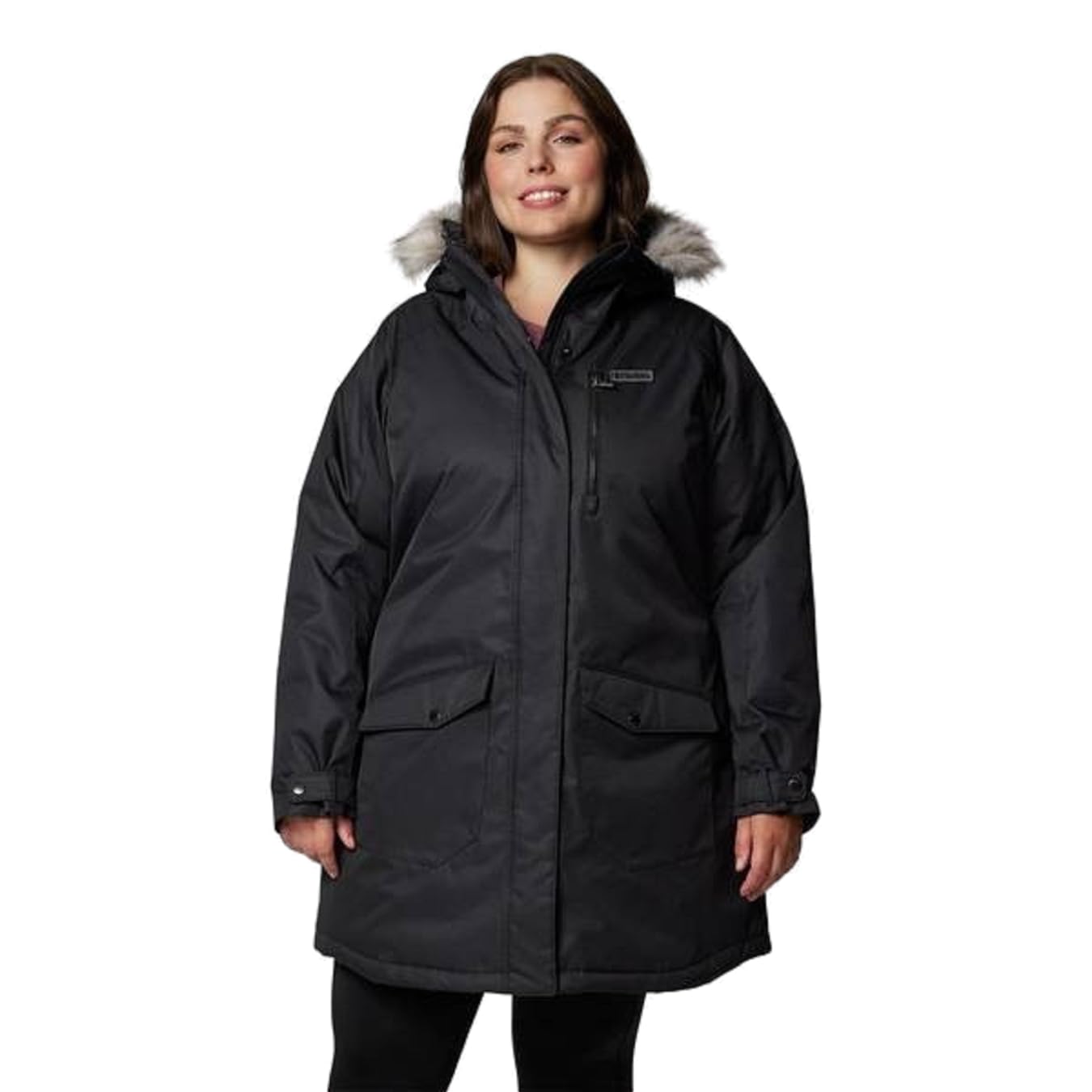 Columbia Women's Suttle Mountain Long Insulated Jacket, 2024 Black, 3X Plus
