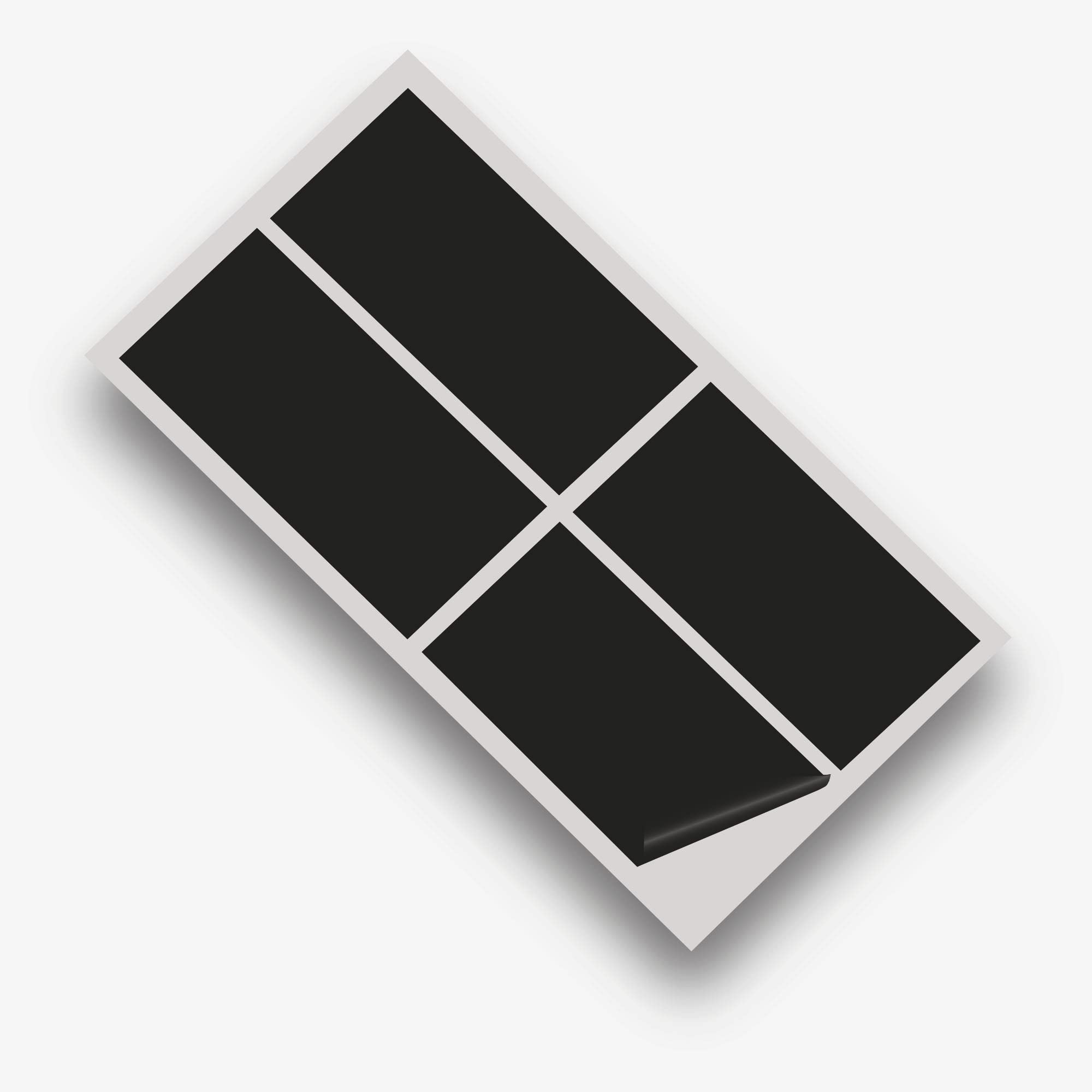 JasonCarlMorgan JCM Graphics Kitchen & Bathroom Vinyl Wall Tile Transfers, 100x200mm 10 Tile Pack Black Matt Finish