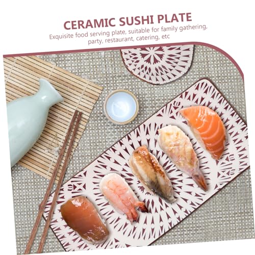Set de 2 platos decorativos para sushi estilo japonés miniatura 5