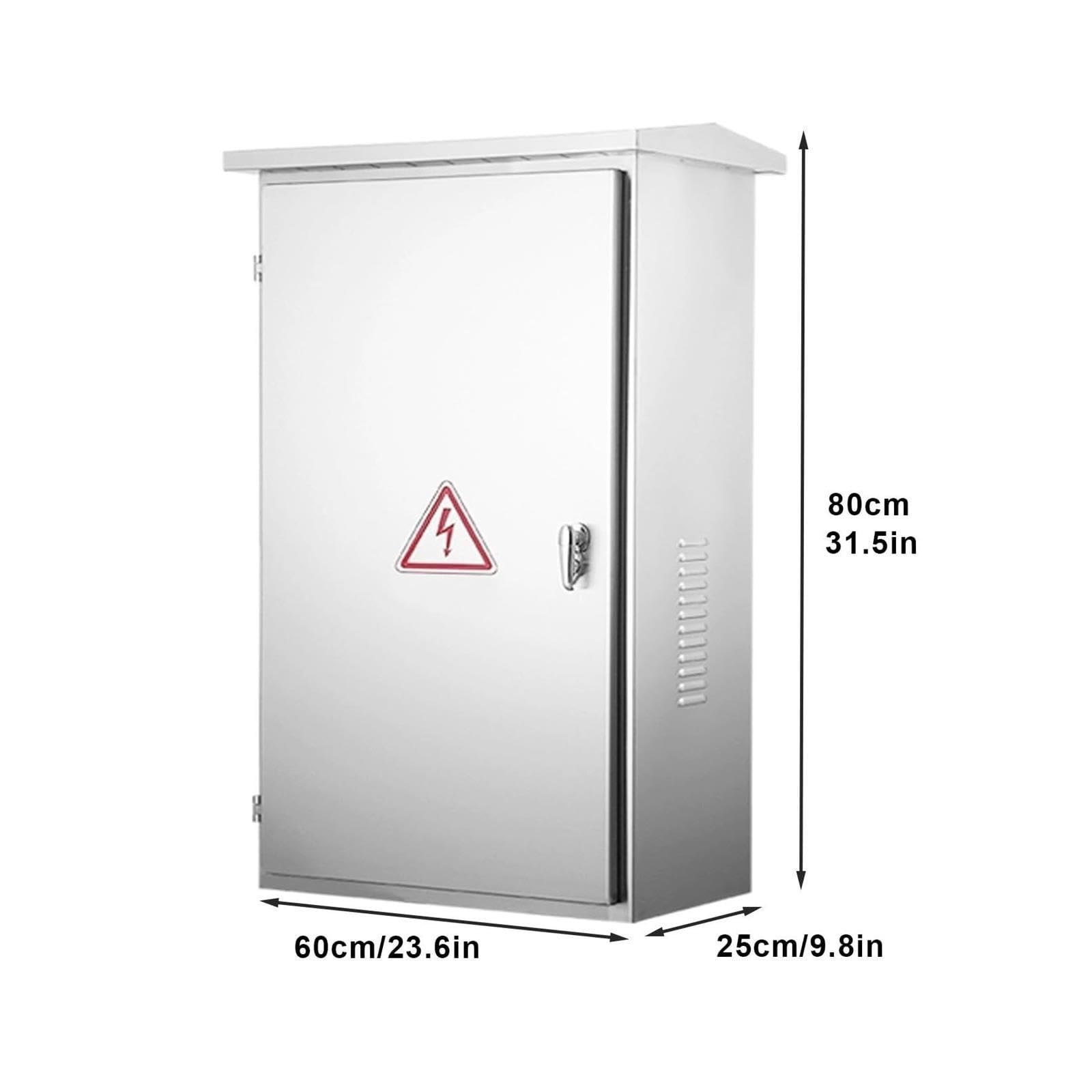 Scatola di distribuzione elettrica in acciaio inox, impermeabile, serratura