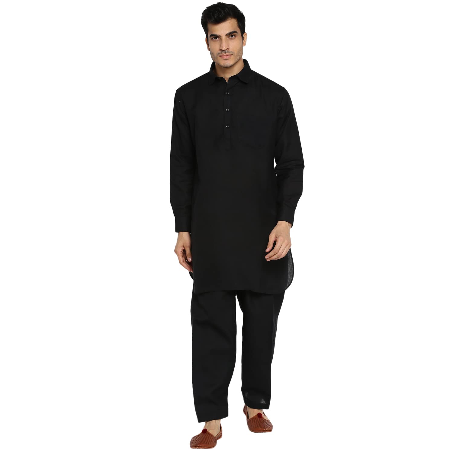 royal kurta Mens Linen Pathani Suit-picture-15