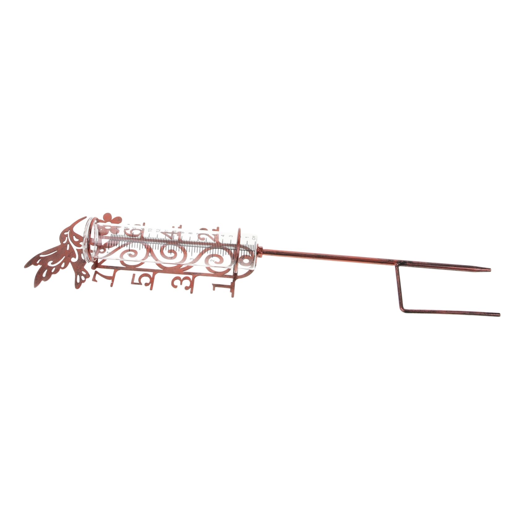iplusmile 5stücke Outdoor Regenmesser Mit Metallpfahl Dekorativer Digitaler Regenmesser Für Garten Installieren Präzise Messung Für Garten Und Terrasse Kapazität