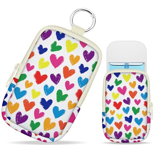 Mcapirivo Love Heart Hand Sanitizer Spray Case, Hand Sanitizer Holder Zippered Pouch, Cute Fashion Accessory with Snap Hook for Glow Mist and Power Mist 1FL OZ Mcapirivo Love Heart Hand Sanitizer Spray Case, Hand Sanitizer Holder Zippered Pouch, Cute Fashion Accessory with Snap Hook for Glow Mist and Power Mist 1FL OZ
