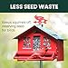 Perky-Pet Squirrel-Be-Gone II Country House Bird Feeder with Weathervane - 8 lb Seed Capacity - Squirrel Proof Wild Bird Feeder for Outdoors - Durable Construction - Rustic Outdoor Decor - 338, Red