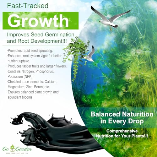 Image of Go Garden Seaweed Extract for Plants 250ml | Liquid Plant Growth Promoter | Supports Root Development, Flowering & Plant Growth | Suitable for Vegetables, Fruits, Flowers & Indoor Plants