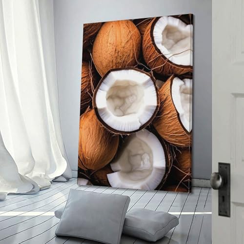 Poster noix de coco pour embellir un mur blanc sans percer de - 3