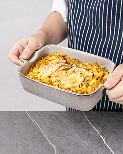 Small Baking Dishes For Oven, Individual Casserole Dishes, Ceramic Bakeware Serving Pan For Lasagna, Brownies, Vegetable - Oven Safe Baking Pan Set Of 4 #TOP5
