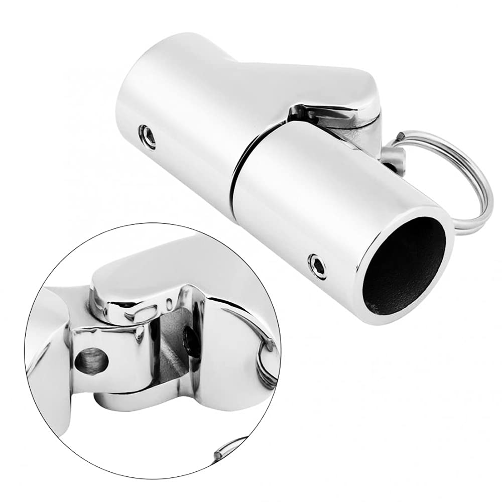 RedSnake Stainless Steel Boat Railing Pipe Connector | 316 Marine Grade | Folding Swivel For 1" Or 7/8" Tube