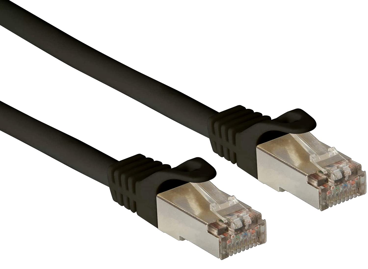 Techly Professional 360738 Cable de red Patch de cobre Cat. 6A SFTP LSZH 30 m Negro cable de red
