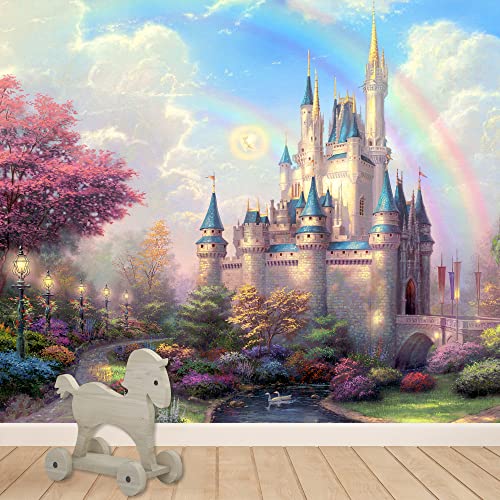 Idea4Wall Wall Murals For Bedroom Dream Castle Large Removable Wallpaper Peel And Stick Wall Stickers - 66X96 Inches #TOP2