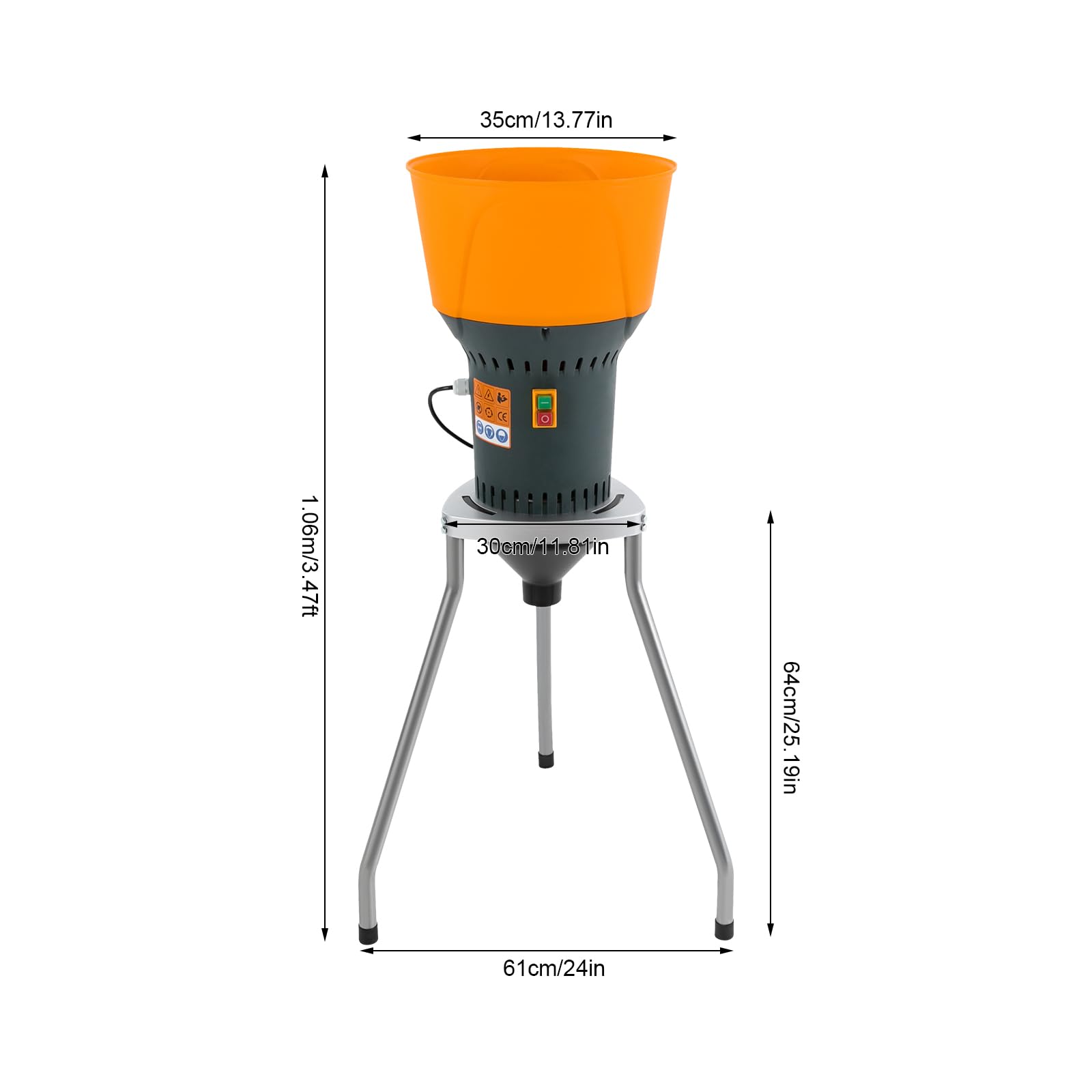 Macinino elettrico per cereali 19000RPM 220V con 5 setacci Macinino professionale per cereali secchi come frumento, mais, orzo Ideale per uso domestico e fattoria per la preparazione di mangime per