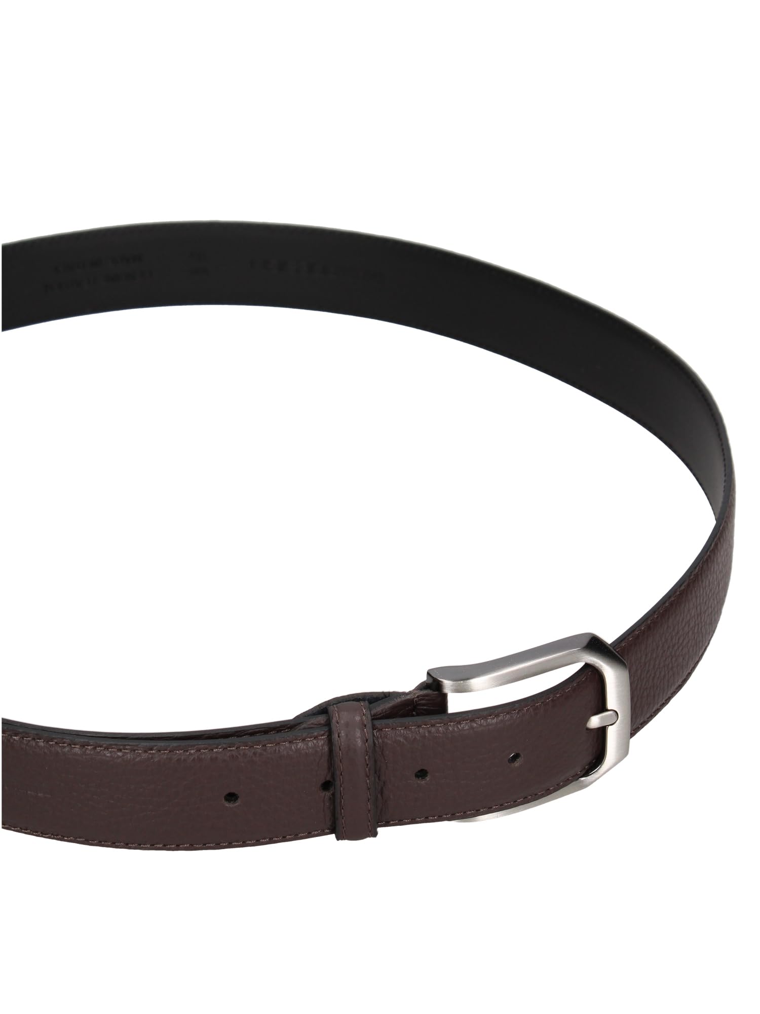 MOMO Design Cintura Uomo Vera Pelle Fibbia Nero Elegante Made in Italy
