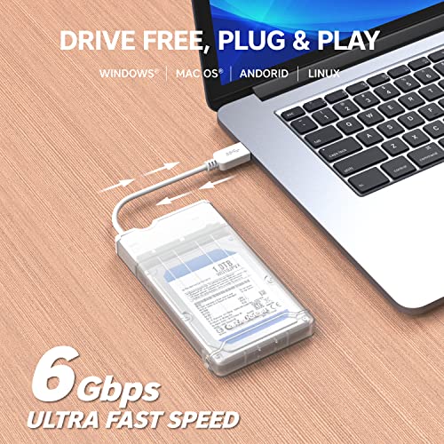 Caja externa para disco SATA de 2.5 pulgadas USB 3.0 miniatura 2