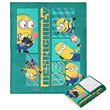 Northwest Überwurfdecke aus Ich - Einfach Unverbesserlich 4, superweiche Plüschdecke, 127 x 152,4 cm, Minion Bonanza