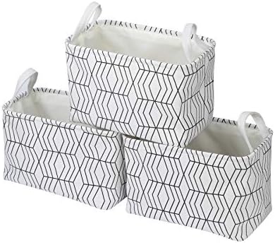 Rectangular Collapsible Storage Bins Woolen Fabric Storage Cubes ...