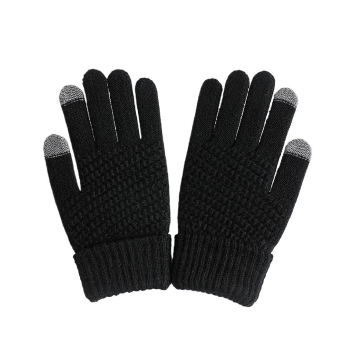 Guantes Térmicos Exterior Guantes De Invierno Con Pantalla Táctil Suave Y Puños Elásticos Cálidos Terciopelo Pespunte Invierno